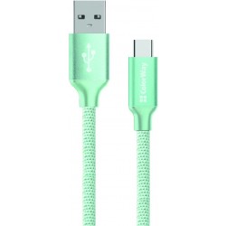 Кабель USB <-> USB 3.1 Type C, ColorWay, Mint, 1 м (CW-CBUC003-MT) Кабель USB <-> USB 3.1 Type C, ColorWay, Mint, 1 м (CW-CBUC003-MT)